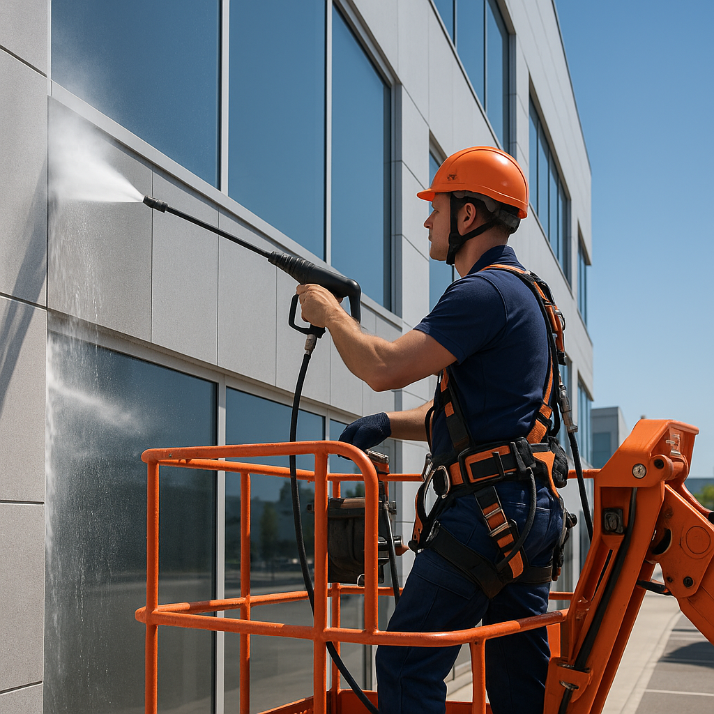 Nettoyage de façades, toitures, graffitis et extérieurs